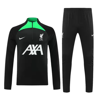 Liverpool 1/4 Zip Tracksuit 2023/24 Black - myjersey