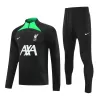 Liverpool 1/4 Zip Tracksuit 2023/24 Black - myjersey