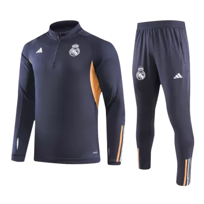 Real Madrid 1/4 Zip Tracksuit 2023/24 Kids Navy - myjersey