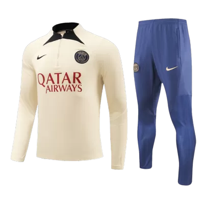 PSG 1/4 Zip Tracksuit 2023/24 Yellow - myjersey