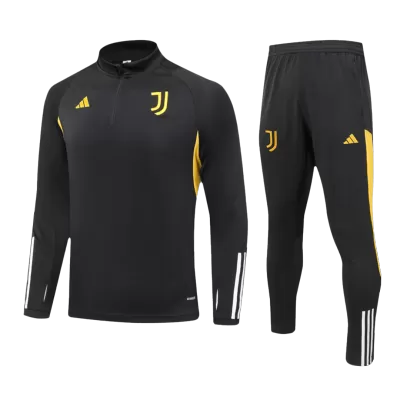 Juventus 1/4 Zip Tracksuit 2023/24 Kids Black - myjersey