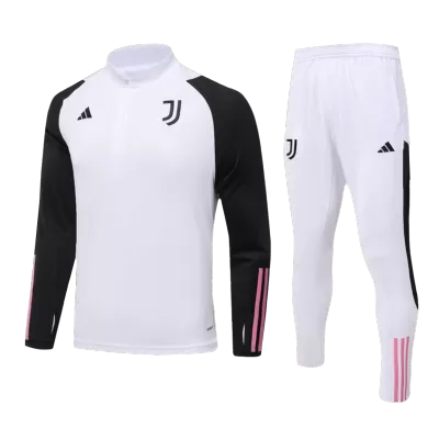 Juventus 1/4 Zip Tracksuit 2023/24 White - myjersey