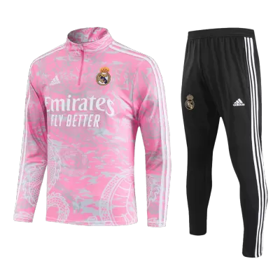 Real Madrid 1/4 Zip Tracksuit 2023/24 Kids Pink - myjersey