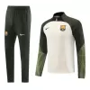 Barcelona 1/4 Zip Tracksuit 2023/24 Cream - myjersey