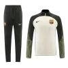 Barcelona 1/4 Zip Tracksuit 2023/24 Cream - myjersey