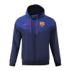 Barcelona Hoodie Windbreaker Jacket 2023/24 Men - Navy - myjersey