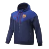 Barcelona Hoodie Windbreaker Jacket 2023/24 Men - Navy - myjersey