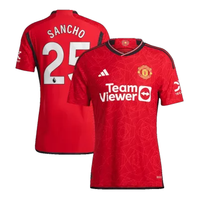 SANCHO #25 Manchester United Home Authentic Jersey 2023/24 Men - myjersey