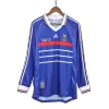 France Home Long Sleeve Soccer Jersey 1998 Men - myjersey