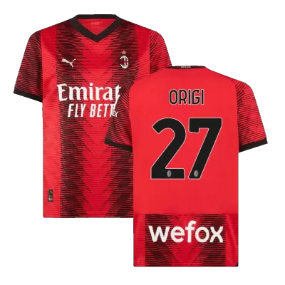 ORIGI #27 AC Milan Home Jersey 2023/24 Men - myjersey