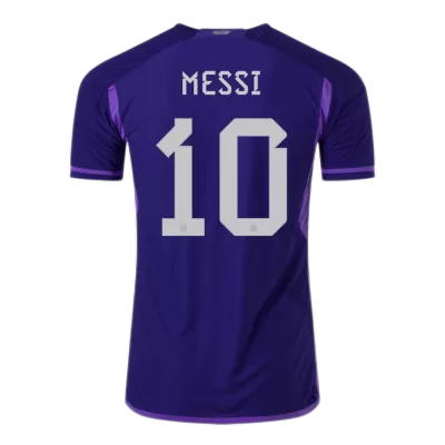 Messi #10 Argentina Away Authentic Jersey World Cup 2022 Men - Champion - myjersey