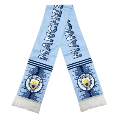 Manchester City Soccer Scarf Blue - myjersey